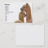 Alpaka-Liebe-Geschäfts-Karte Visitenkarte (Vorne/Hinten)
