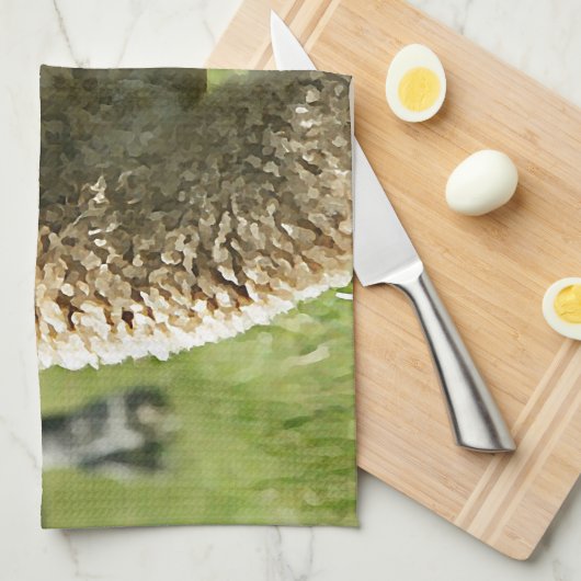 Alpaka-Liebe Geschirrtuch (Viertel Falte)