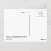 Alpaka Liebe Postkarte (Rückseite)