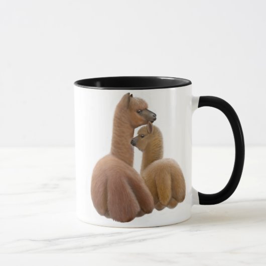 Alpaka-Liebe-Wecker-Tasse Tasse (Rechts)