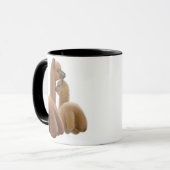 Alpaka-Liebe-Wecker-Tasse Tasse (Vorderseite Links)