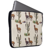 Alpaka Llama, Wasserfarbmuster. Laptopschutzhülle (Vorne Rechts)