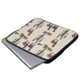 Alpaka Llama, Wasserfarbmuster. Laptopschutzhülle (Vorne Knopf)