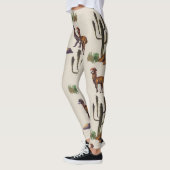 Alpaka Llama, Wasserfarbmuster. Leggings (Links)
