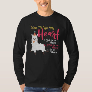 Alpaka-Mädchen Lama Alpaka Wege, mein Herz zu gewi T-Shirt