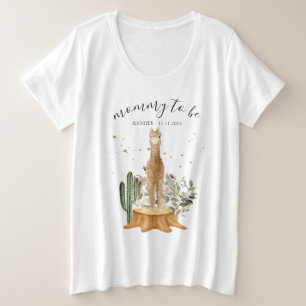 Alpaka-Mama-Papa-Baby-Party Große Größe T-Shirt