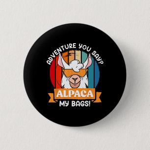 Alpaka meine Gs lustiger Bergsteiger Bergfan Wande Button