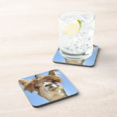 Alpaka mit dem verrückten Haar Getränkeuntersetzer (Rechte Seite)