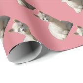 Alpaka-Packpapier für Mädchen Geschenkpapier (Rolleneckpunkt)