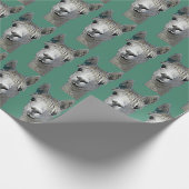 Alpaka-Papier Geschenkpapier (Ecke)