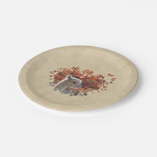 Alpaka-PapierTeller Pappteller (Schrägansicht)