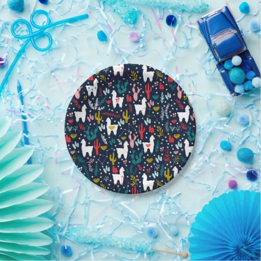 Alpaka-Pappteller Pappteller (Party)