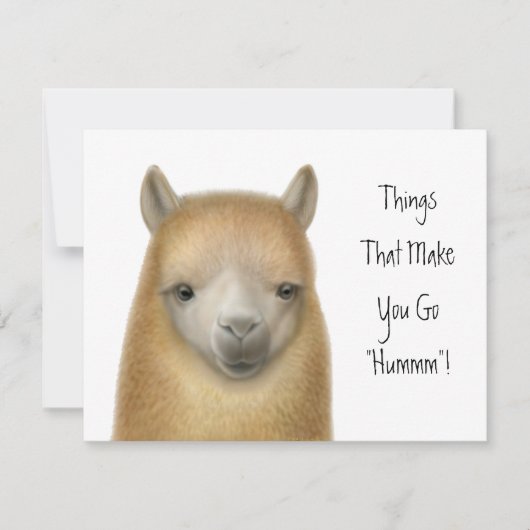 Alpaka-Party Einladung (Vorderseite)