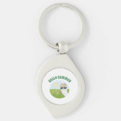 Alpaka-Party Hello Summer Alpaca partytime Schlüsselanhänger (Vorderseite)