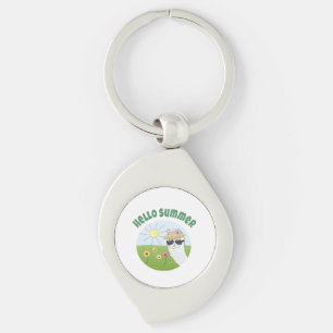 Alpaka-Party Hello Summer Alpaca partytime Schlüsselanhänger