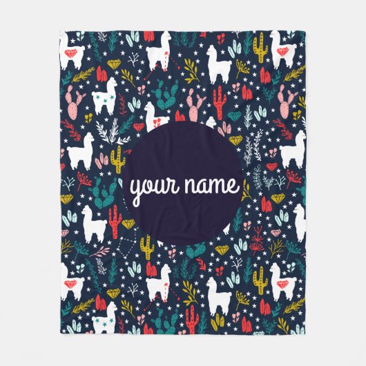 Alpaka-personalisierte Decke (Vorderseite)