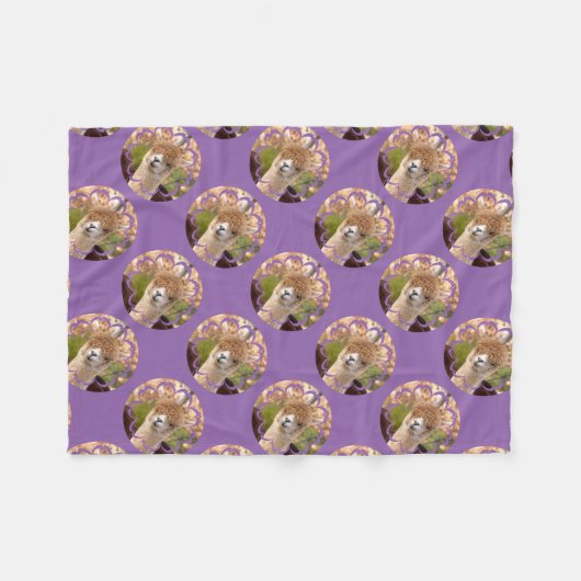 Alpaka-Polyester-Fleece-Decke Fleecedecke (Vorderseite (Horizontal))