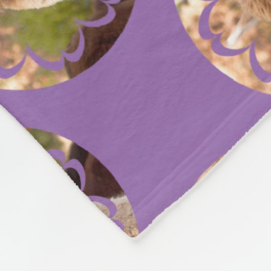 Alpaka-Polyester-Fleece-Decke Fleecedecke (Ecke)