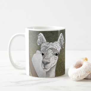 Alpaka-Porträt 2 Kaffeetasse