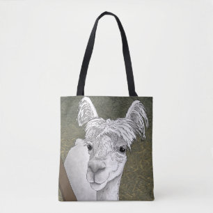 Alpaka-Porträt 2 Tasche