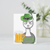 Alpaka Postkarte (Stehend Vorderseite)
