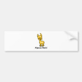 Alpaka-Regel! Autoaufkleber (Vorne)