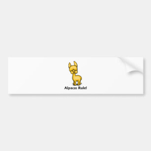 Alpaka-Regel! Autoaufkleber