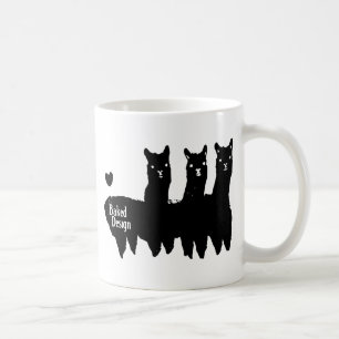 ALPAKA-SCHWARZES KAFFEETASSE