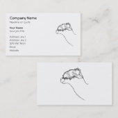 Alpaka-Skizze Visitenkarte (Vorne/Hinten)