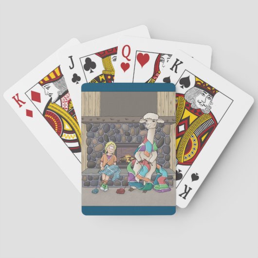 Alpaka Stricken Spielkarten (Rückseite)