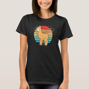 Alpaka Südamerika Süßes Tier Bunt 1 T-Shirt