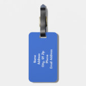 Alpaka-Tasche Gepäckanhänger (Rückseite vertikal)