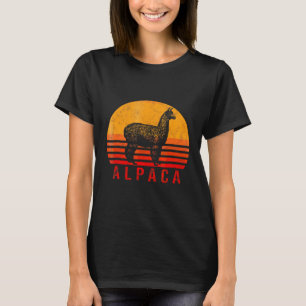 Alpaka Vintage Retro Alpaka Lama Wolle Peru T-Shirt