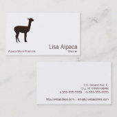 Alpaka Visitenkarte (Vorne/Hinten)