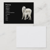 Alpaka-Visitenkarte Visitenkarte (Vorne/Hinten)