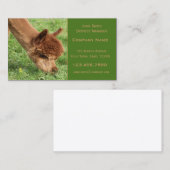 Alpaka-Visitenkarte Visitenkarte (Vorne/Hinten)