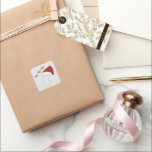 Alpaka Weihnachten Alpaca Lama Geschenkanhänger Quadratischer Aufkleber<br><div class="desc">Dein Weihnachtsalpaka auf deinem Weihnachtgeschenkanhänger - die ideale Weihnachtsüberraschung für alle Alpakaliebhaber!</div>