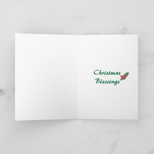 Alpaka-Weihnachtskarten Feiertagskarte (Innenseite)