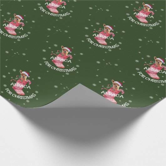 Alpaka-WeihnachtsPackpapier Geschenkpapier (Ecke)