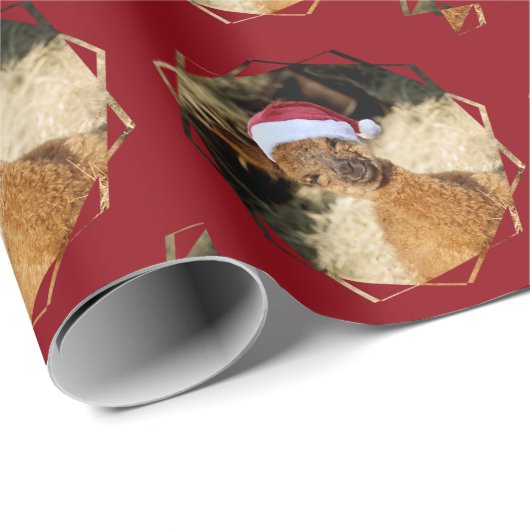 Alpaka-WeihnachtsPackpapier Geschenkpapier (Rolleneckpunkt)