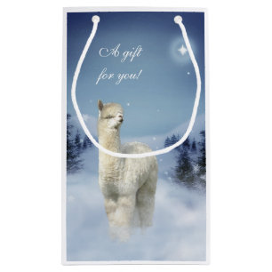Alpaka-Winter-Weihnachtskleine Geschenk-Tasche Kleine Geschenktüte