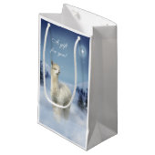 Alpaka-Winter-Weihnachtskleine Geschenk-Tasche Kleine Geschenktüte (Vorderseite Schrägansicht)