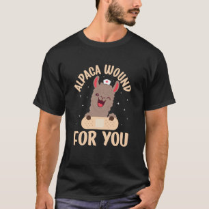 Alpaka-Wundpflege-Krankenpfleger Wundversorgung Pf T-Shirt