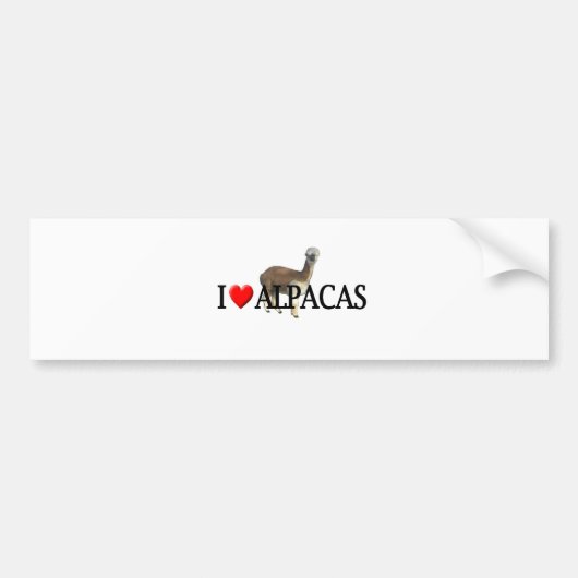 Alpakas Autoaufkleber (Vorne)
