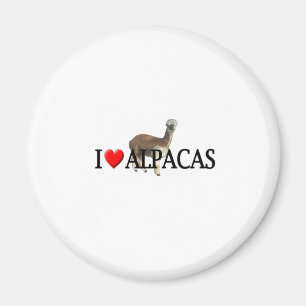 Alpakas "des Herzens I" Magnet