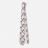 Alpakas Geomuster Krawatte (Vorderseite)