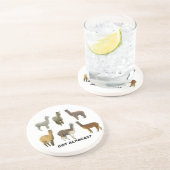 Alpakas got? sandstein untersetzer (Seite)