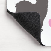 Alpakas und Herz Mousepad (Ecke)