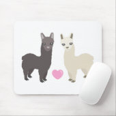 Alpakas und Herz Mousepad (Mit Mouse)