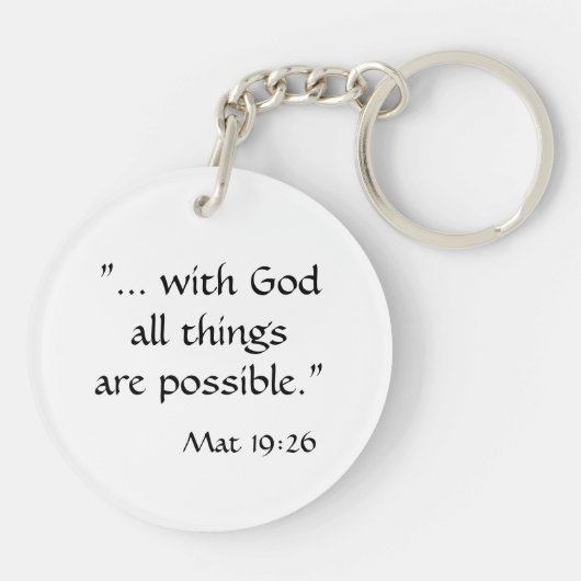 Alpakascripture-Acryl-Schlüsselanhänger Schlüsselanhänger (Rückseite)